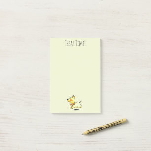 Post-it® Moment du régal ! Chiot mignon qui court