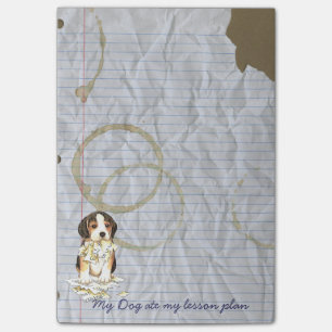 Post-it® Mon beagle a mangé mon plan de cours