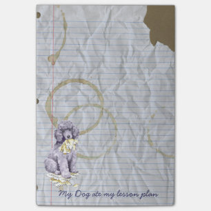Post-it® Mon caniche standard a mangé mon plan de cours