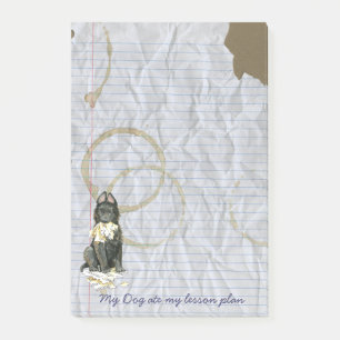 Post-it® Mon chien de garde belge a mangé mon plan de leç