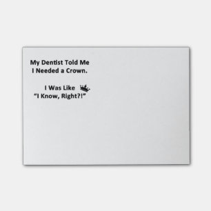 Post-it® Mon dentiste m'a dit