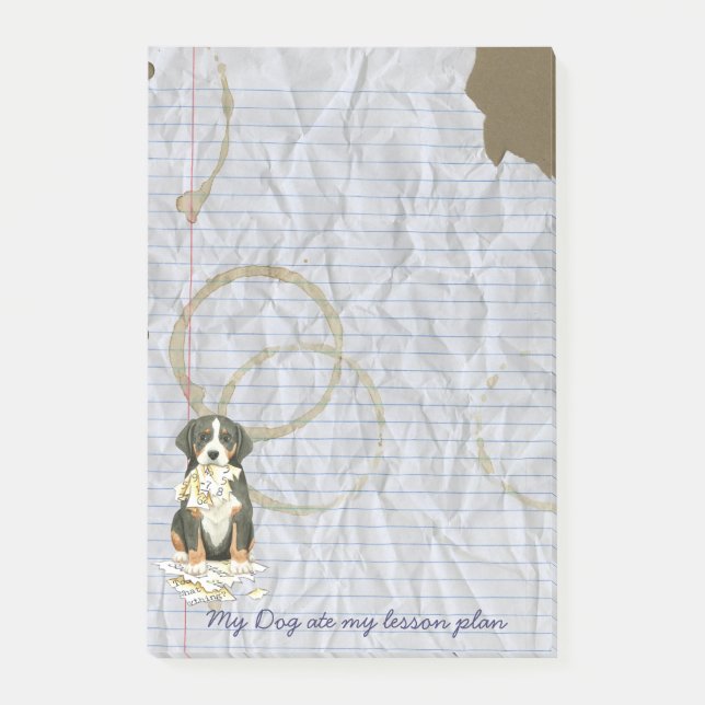 Post-it® Mon GSMD a mangé mon plan de leçon (Devant)