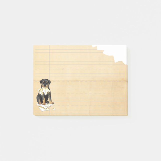 Post-it® Mon rottweiler a mangé mon travail (Devant)