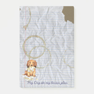 Post-it® Mon teckel à cheveux longs a mangé mon plan de