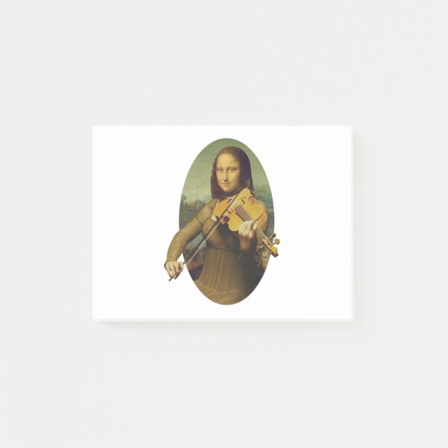 Post-it® Mona Lisa Practicting Violon ou Viola (Devant)