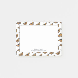 Post-it® Monarch Butterfly Elegant Motif Ajouter votre nom