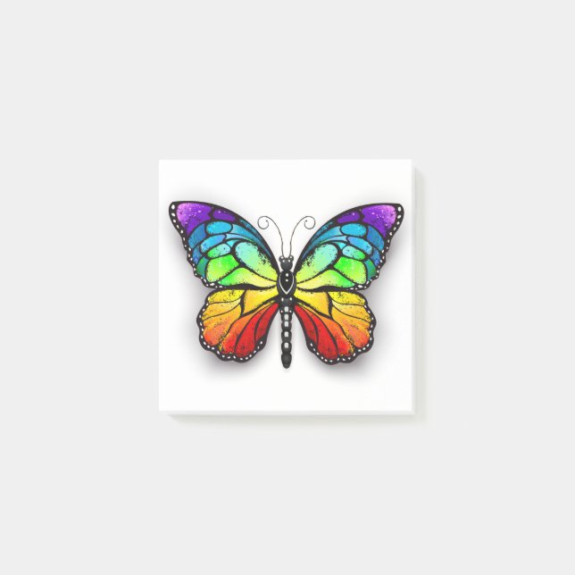 Post-it® Monarque papillon arc-en-ciel (Devant)