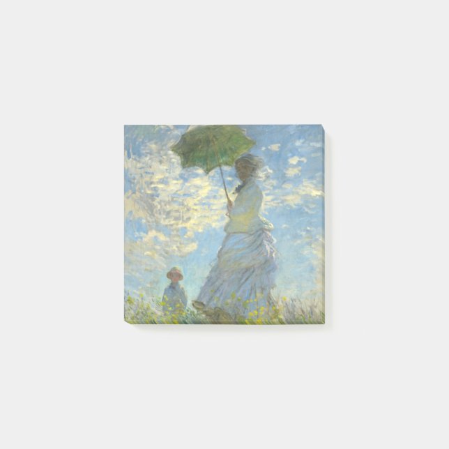 Post-it® Monet Woman avec un parasol (Devant)