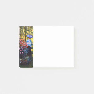 Post-it® Monet Woman avec un parasol dans le jardin