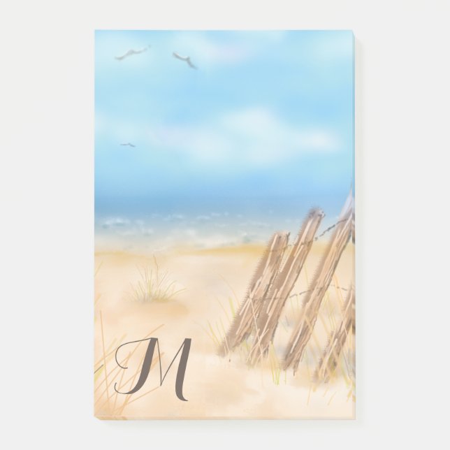 Post-it® Monogram Beach Scene | Vous Customisez (Devant)