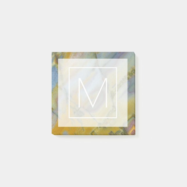 Post-it® Monogram | Crayola Jasper coloré (Devant)