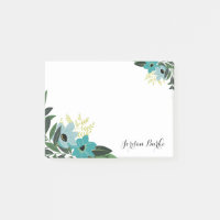 Monogramme à bordure florale chic