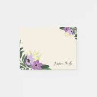 Monogramme à bordure florale chic