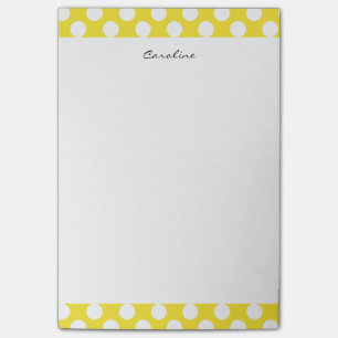 Post-it® Monogramme Blanc Jaune Tendance Motif de Poche Fun
