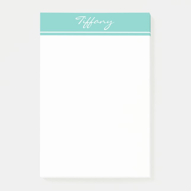 Post-it® Monogramme bleu célèbre (Devant)