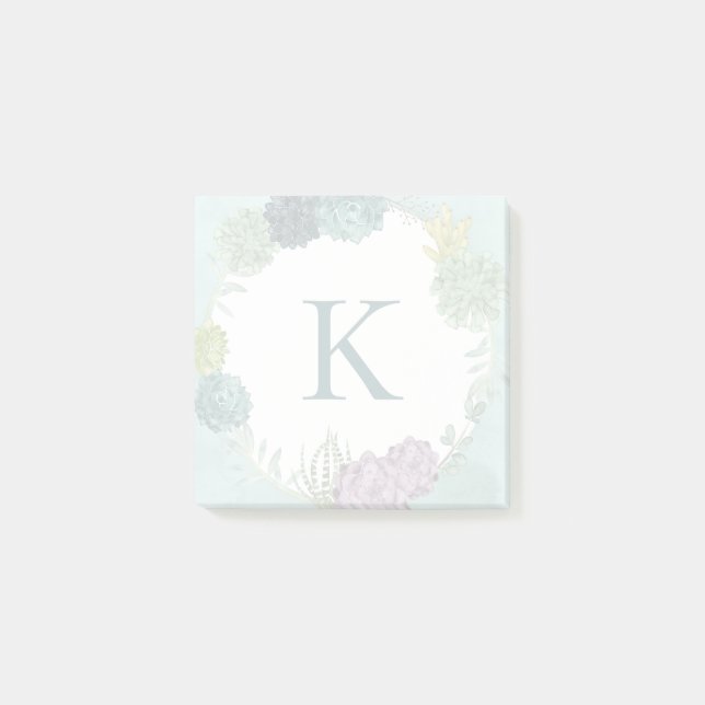 Post-it® Monogramme | Bonheur des Plantes | Happines achète (Devant)