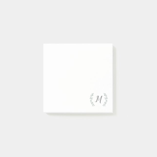 Post-it® Monogramme de branche de laurier (Devant)