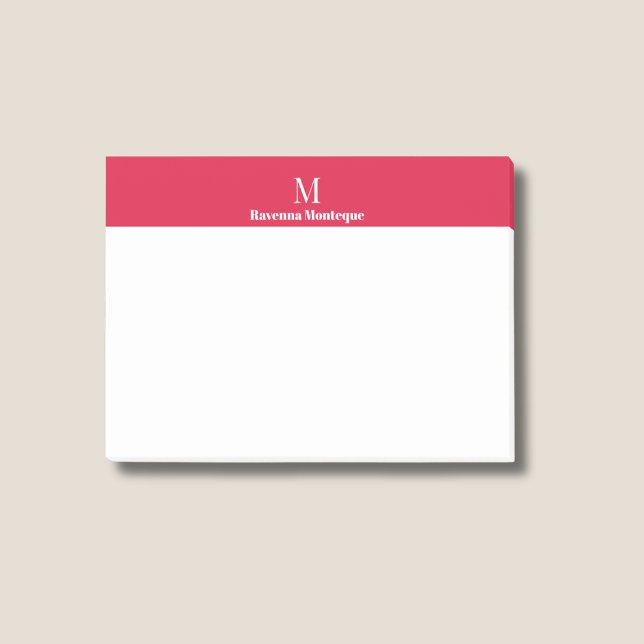 Post-it® Monogramme de lettre de nom personnalisé moderne c (Créateur téléchargé)