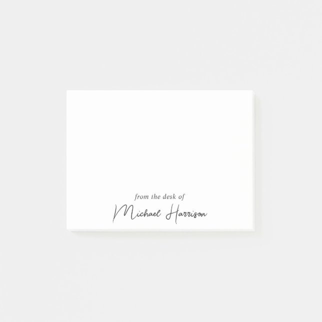Post-it® Monogramme de script moderne (Devant)