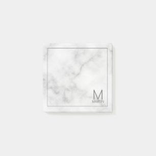 Post-it® Monogramme et bloc-notes de nom personnalisés mode