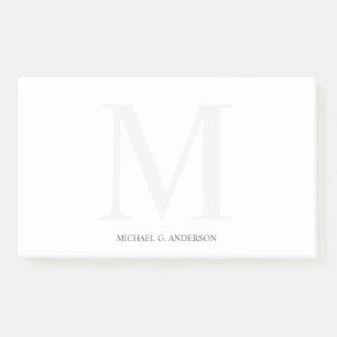 Post-it® Monogramme et nom personnalisés