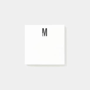 Post-it® Monogramme et nom personnalisés modernes