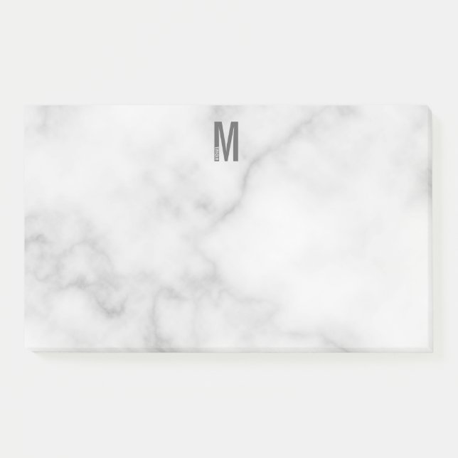 Post-it® Monogramme et nom personnalisés modernes (Devant)
