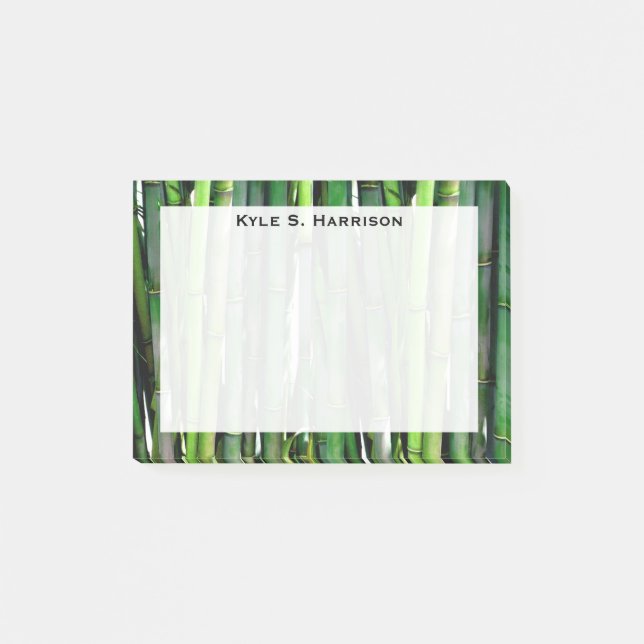 Post-it® Monogramme Feng Shui Bambou Vert Richesse (Devant)