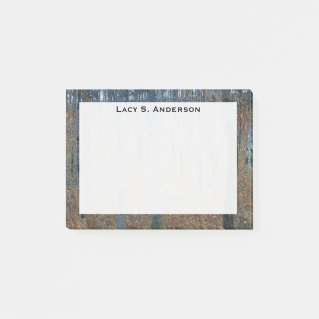 Post-it® Monogramme Gustav Klimt, Beech Grove 1 (Devant)