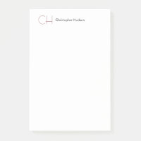 Monogramme initial minimaliste moderne Plaque simp