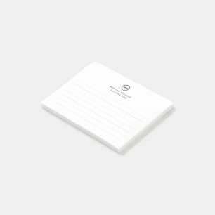 Post-it® Monogramme minimal du client