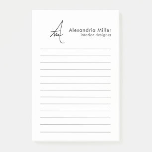Post-it® Monogramme minimaliste