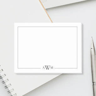 Post-it® Monogramme minimaliste à trois lettres