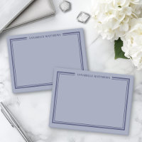 Monogramme minimaliste bleu marine