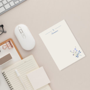 Post-it® Monogramme minimaliste Dragonfly Botanical Cottage