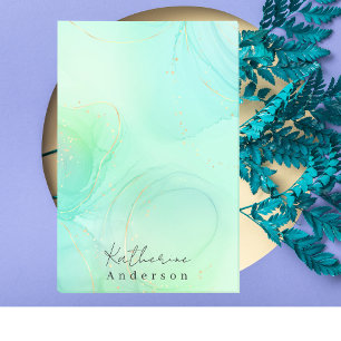 Post-it® Monogramme Minimaliste Pastel Aquarelle Mint Vert