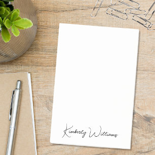 Post-it® Monogramme minimaliste Signature moderne