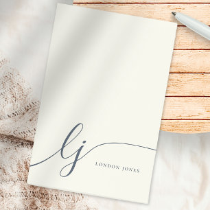 Post-it® Monogramme Moderne Minimaliste Feminine Ivresse Ma