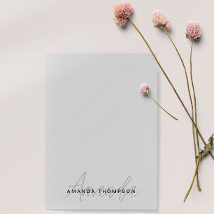 Post-it® Monogramme Moderne Moderne Personnalisé Avec Nom