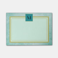 Monogramme Monnaie vert texture vintage