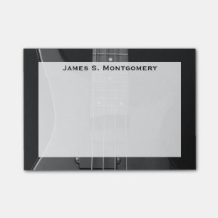 Post-it® Monogramme Musique basse électrique guitare
