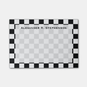 Post-it® Monogramme noir et blanc