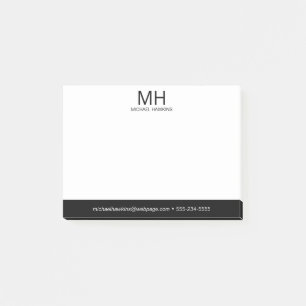Post-it® Monogrammé Noir pour Hommes