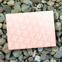 Monogramme pastel initial agrumes orange moderne c