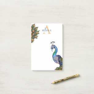 Post-it® Monogramme Peacock brillant