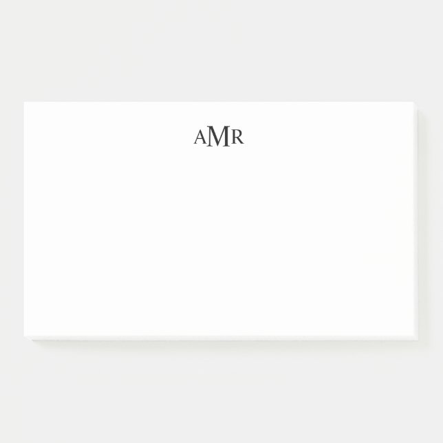 Post-it® Monogramme personnalisé classique (Devant)