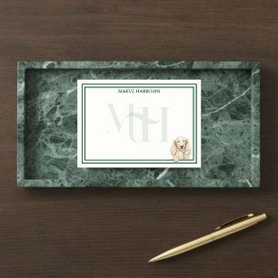 Post-it® Monogramme personnalisé Dachshund en train de lire