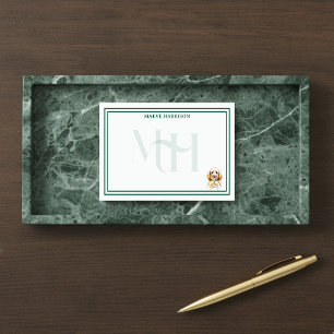 Post-it® Monogramme personnalisé Main tirée Golden Doodle M