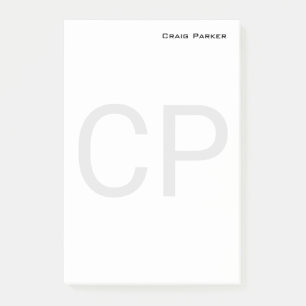 Post-it® Monogramme professionnel moderne minimaliste simpl