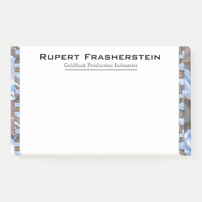 Post-it® Monogramme professionnel unique Rupert Cool (Devant)